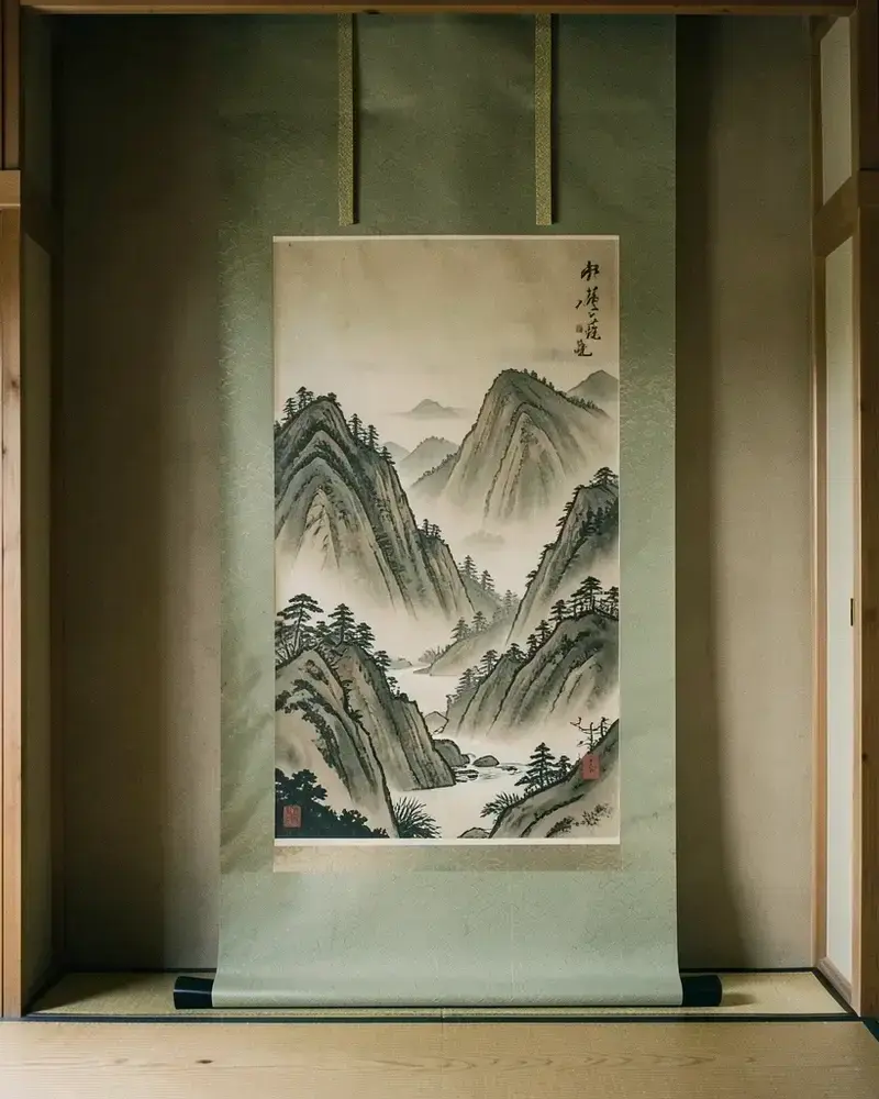 修復後の掛軸